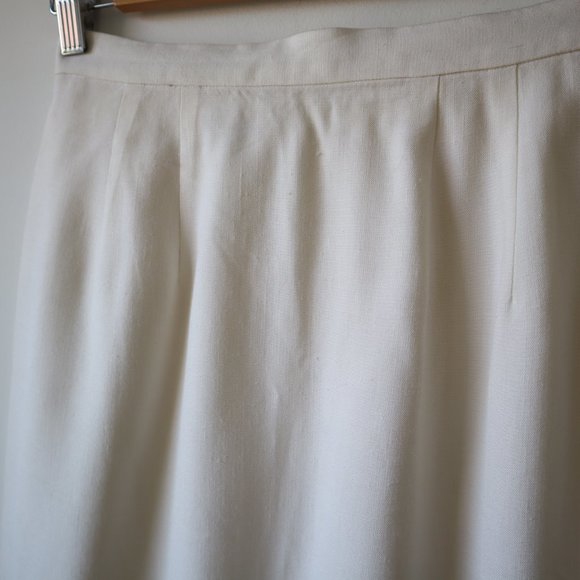 Vintage Ports International White Skirt, Size 8 - Picture 3 of 16